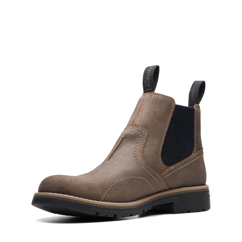 Clarks Men's Morris Easy Chelsea Boot, Stone Waxy, 13 - Image 4