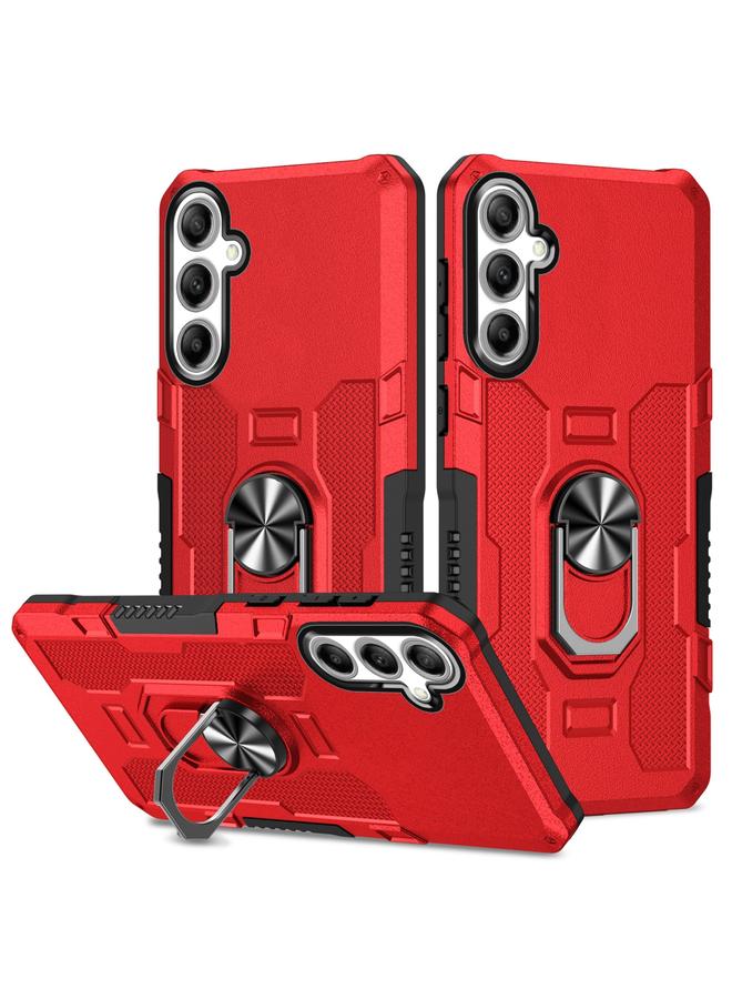S-TOP Case For Samsung Galaxy S25+ 5G Ring Holder Armor Hybrid Phone Case