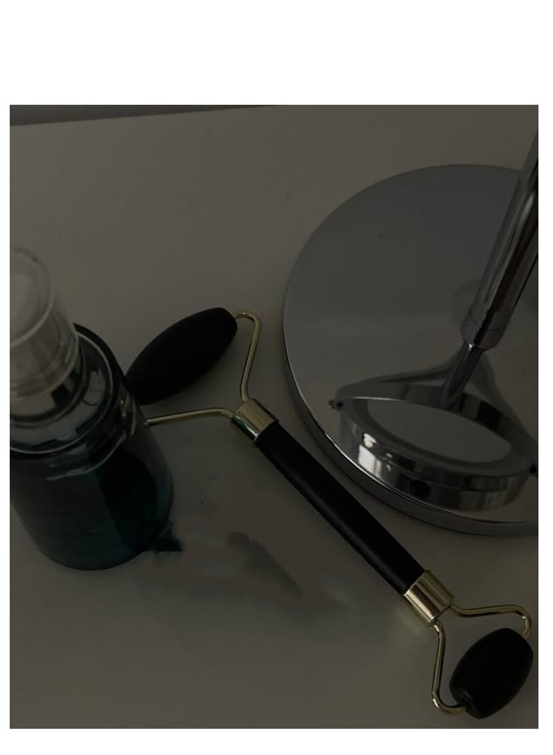 Dual Head Roller Massager for Eye, Neck and Face Relaxation-Black - Image 2