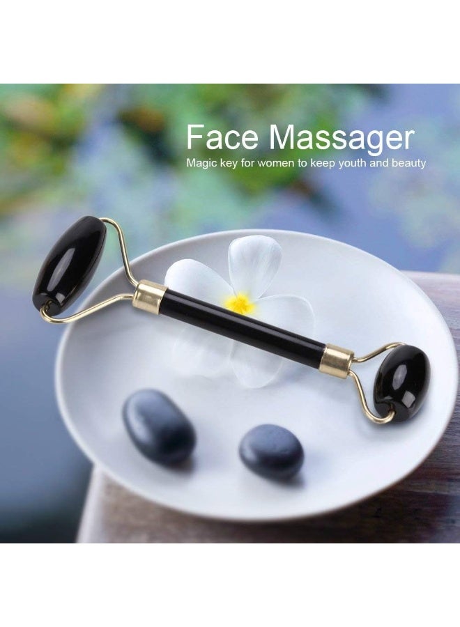Dual Head Roller Massager for Eye, Neck and Face Relaxation-Black - Image 3