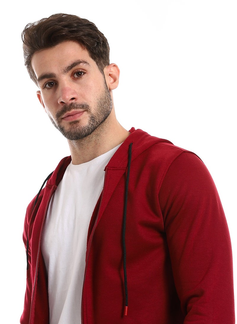 Caesar Mens Zipped Hoodie - Image 3