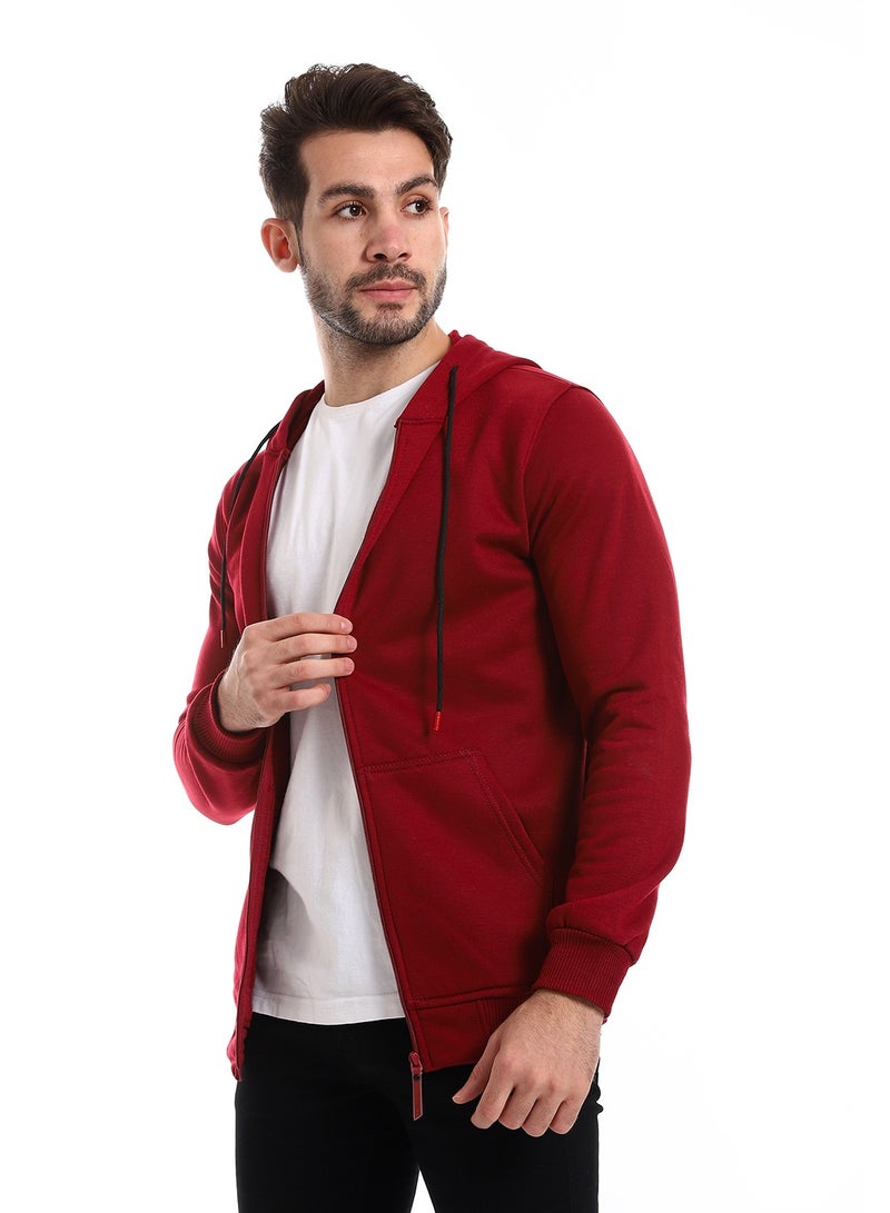 Caesar Mens Zipped Hoodie - Image 2
