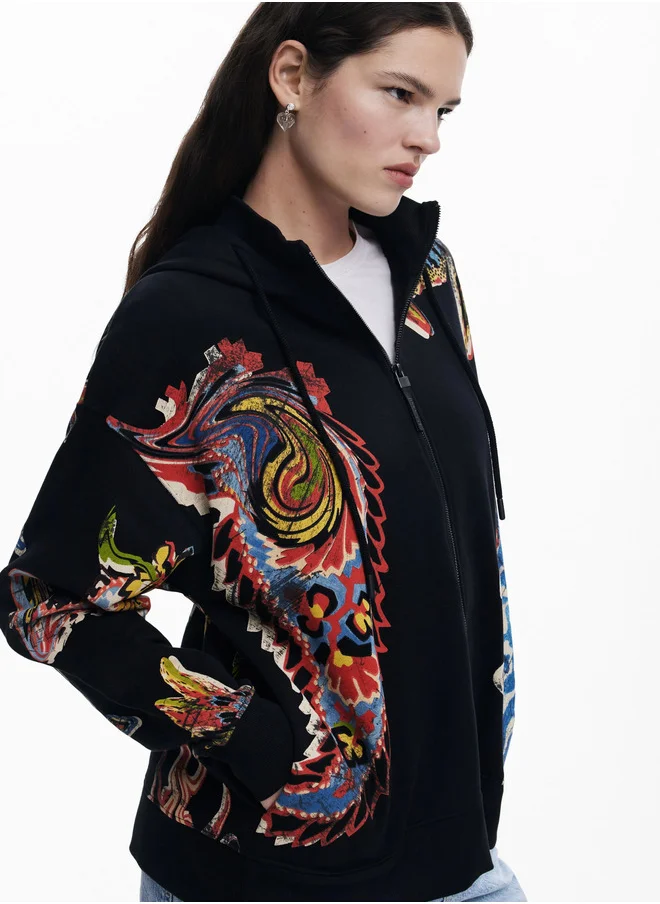 DESIGUAL Sweatshirt Designed By Mr. Christian Lacroix