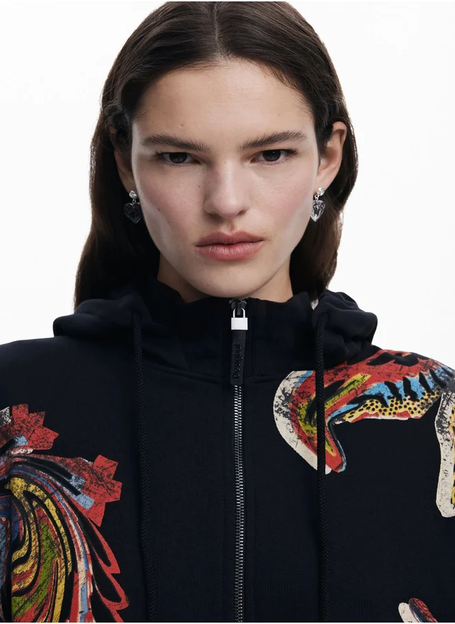 DESIGUAL Sweatshirt Designed By Mr. Christian Lacroix