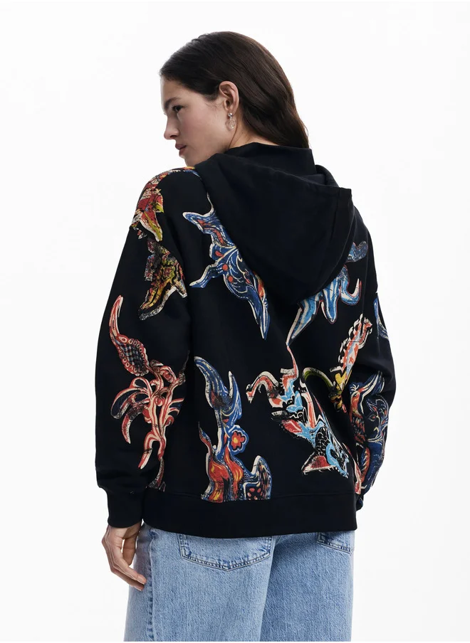 DESIGUAL Sweatshirt Designed By Mr. Christian Lacroix
