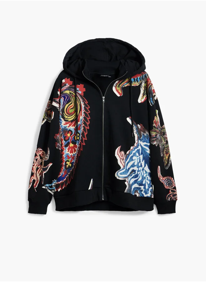 DESIGUAL Sweatshirt Designed By Mr. Christian Lacroix