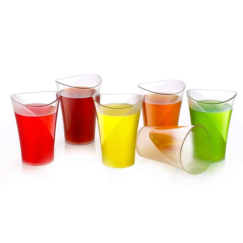 Black Olive Beverages Glass - Transparent Plastic Unbreakable Stylish Glass For Water, Juice, Wine, Beer, Soft Drinks, Whiskey, Drinking Set for Guest, Home and Office, Club & Restaurant Use(Set Of 6) - Image 1