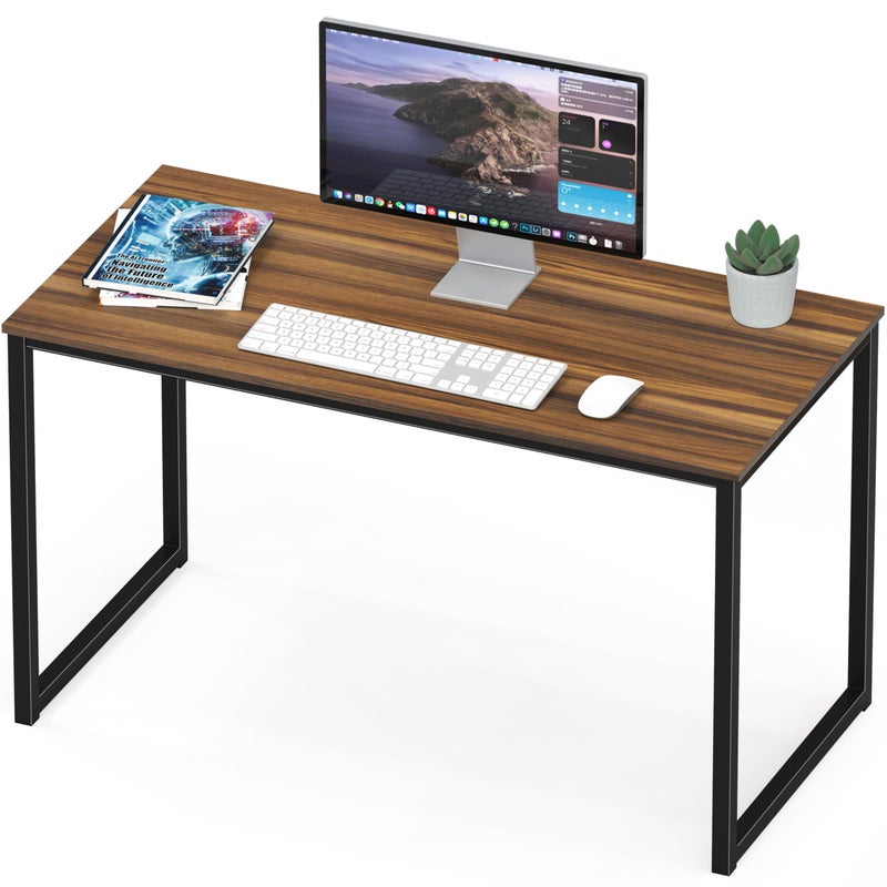 SHW SHW Mission 55Inch Home Office Computer Desk Walnut 
