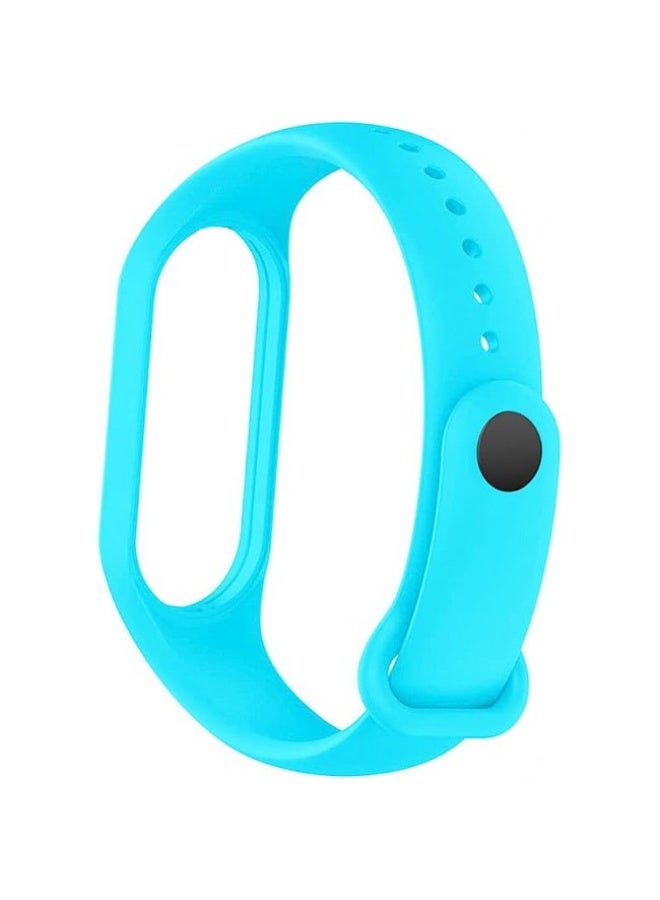 [for Xiaomi Mi Band 7] Strap Wristbands Colorful Bracelet for Women Men Silicone Replacement Bands - Light Blue