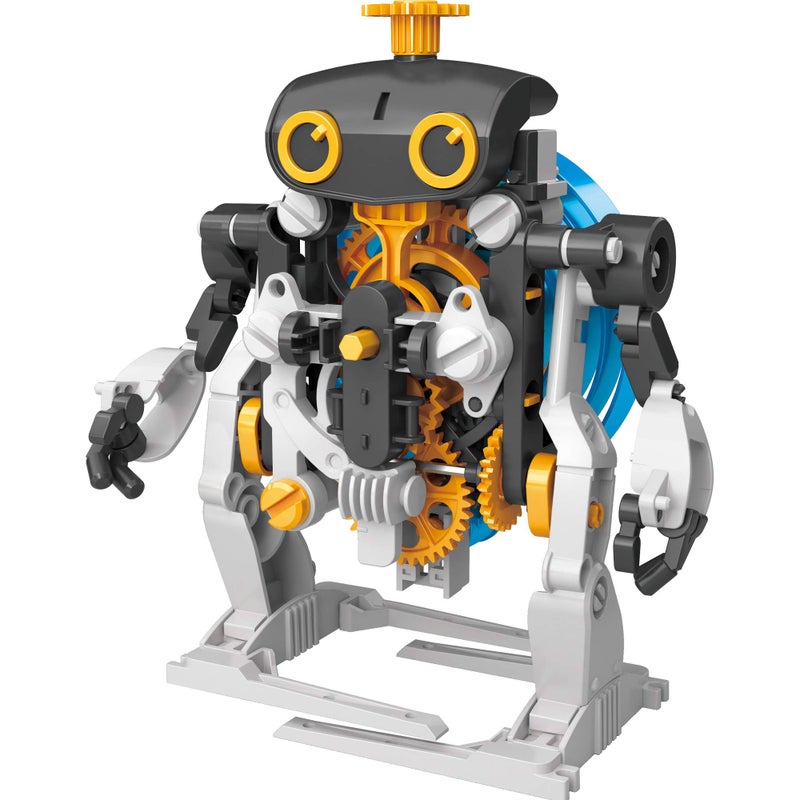 Thames & Kosmos SpringBots STEM Kit | Build 3 Spring-Powered| Race car, Walking Robot, Countdown Timer Powered by a Mainspring | Learn About Potential & Kinetic Energy, Gears & Springs, Black - Image 2