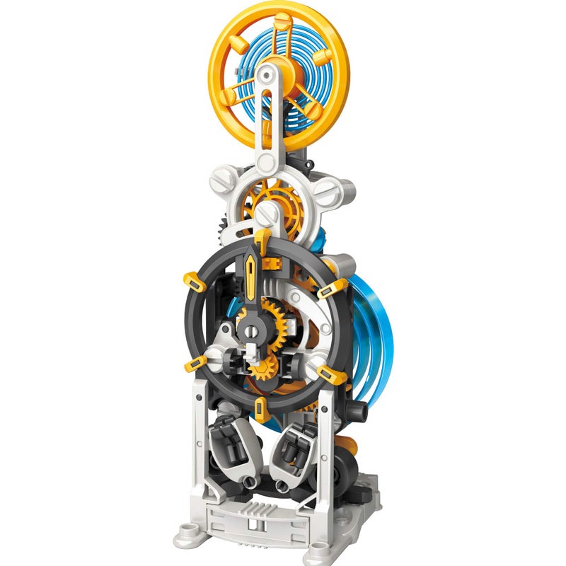 Thames & Kosmos SpringBots STEM Kit | Build 3 Spring-Powered| Race car, Walking Robot, Countdown Timer Powered by a Mainspring | Learn About Potential & Kinetic Energy, Gears & Springs, Black - Image 3