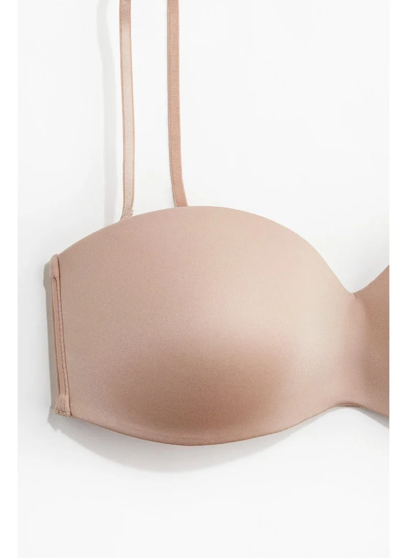 H&M Padded microfibre bandeau bra
