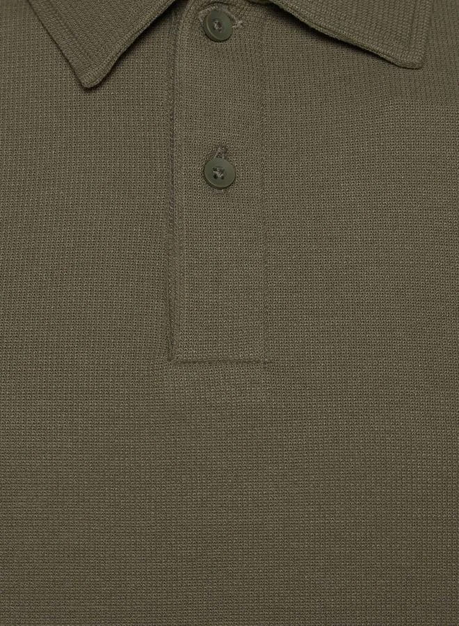 Splash FAV Men Short Sleeve Textured Polo T shirt