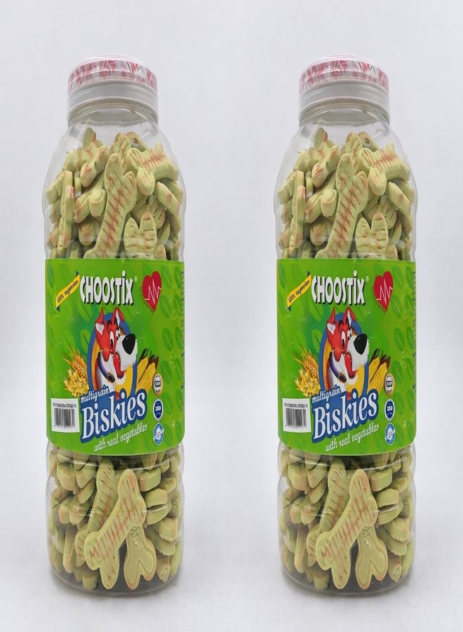 Choostix Biskies Dog Treat, 1 kg Jar (Pack of 2) - Image 1