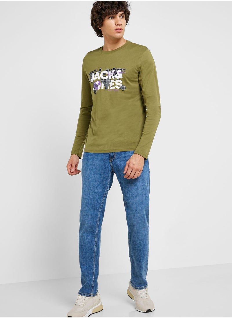 JACK & JONES - Logo Crew Neck T-Shirt - Image 1