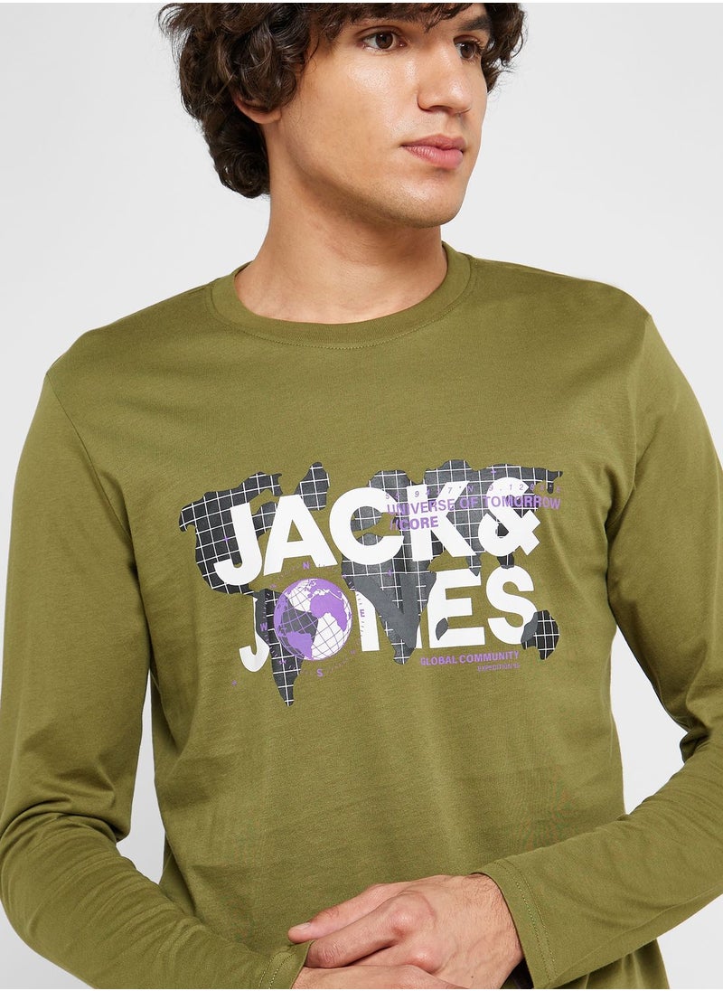 JACK & JONES - Logo Crew Neck T-Shirt - Image 1