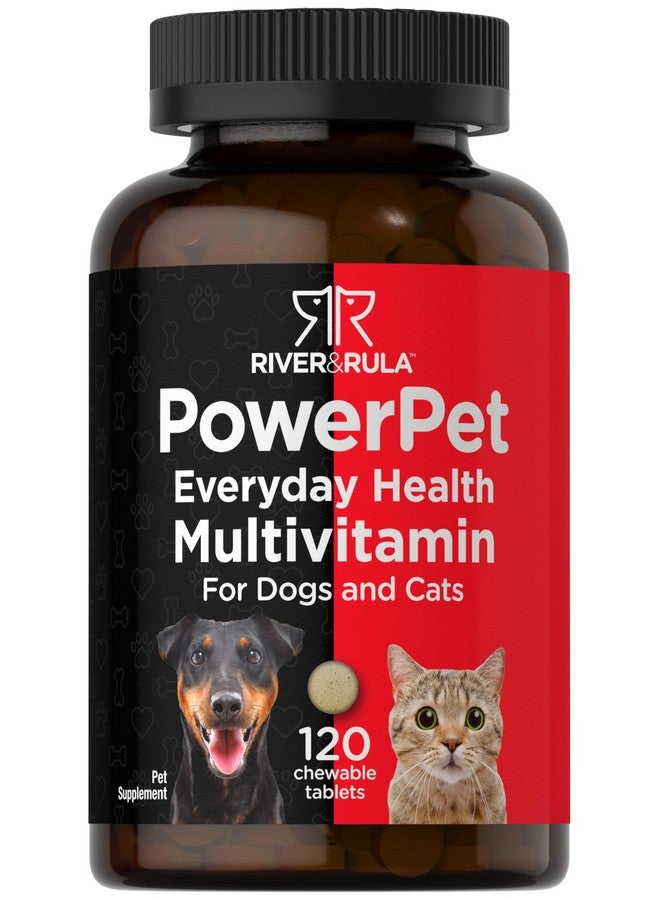 هوربيتش فيتامينات هورباتش المتعددة للحيوانات الأليفة للكلاب والقطط | ١٢٠ قرصًا للمضغ | مكمل غذائي داعم للصحة | خالٍ من الكائنات المعدلة وراثيًا، خالٍ من الغلوتين | من ريفر آند رولا - Image 1
