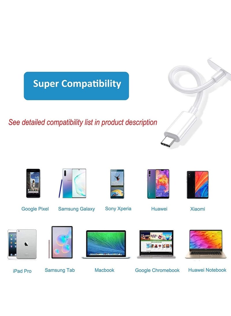 محول USB C إلى جاك سماعة الرأس مع صوت 3.5 مم وموصل شاحن Type C ، محول سماعات أذن USBC لجوجل بيكسل 4 4XL 3 3XL 2 2XL ، سامسونج نوت 10 ، آيباد برو 2020 2019 2018 والمزيد - Image 4