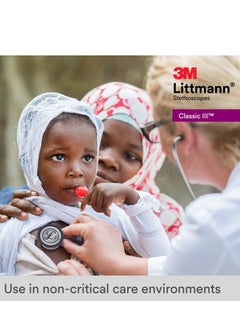 ليتمان 3M Littmann Classic III سماعة مراقبة 27 بوصة أنبوب عنابي 5627  - Image 5