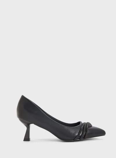 ELLA Diamante Heeled Pump
