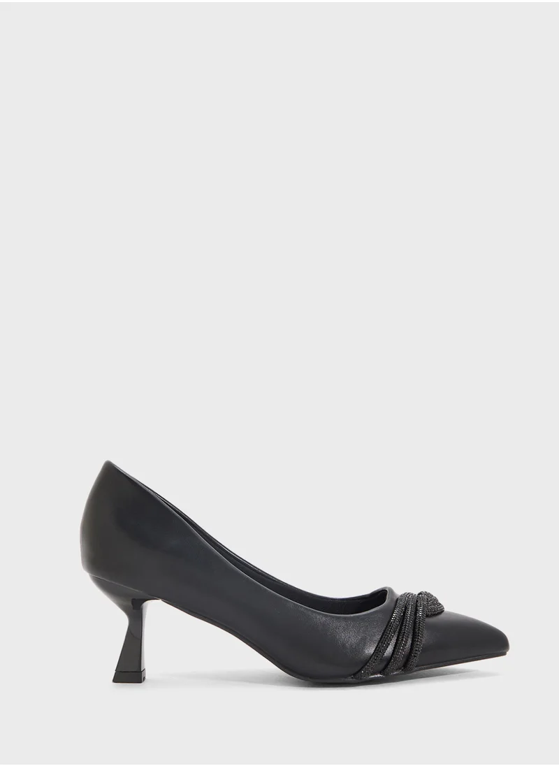 ELLA Diamante Heeled Pump