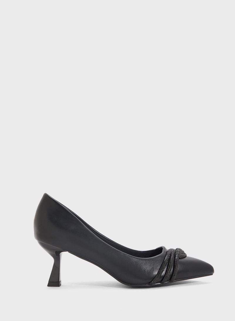 ELLA Diamante Heeled Pump  - Image 1