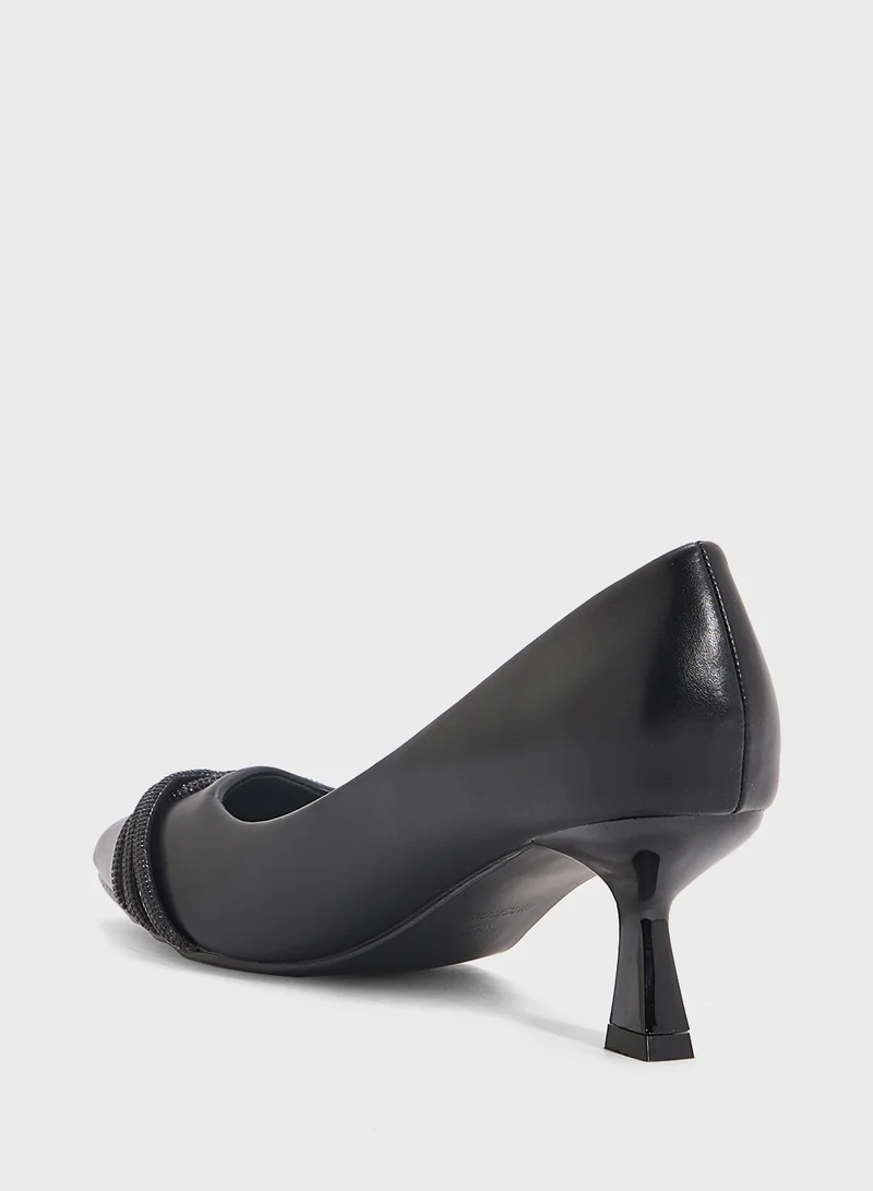 ELLA Diamante Heeled Pump