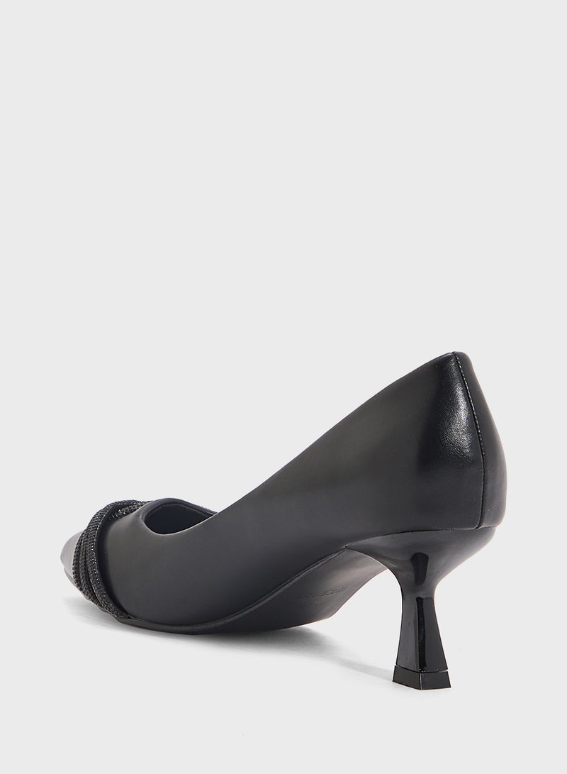ELLA Diamante Heeled Pump  - Image 3