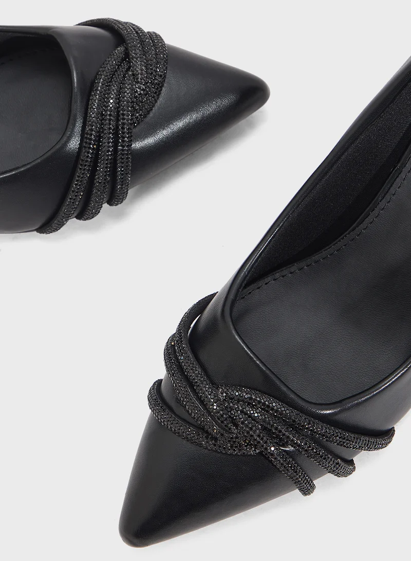 ELLA Diamante Heeled Pump