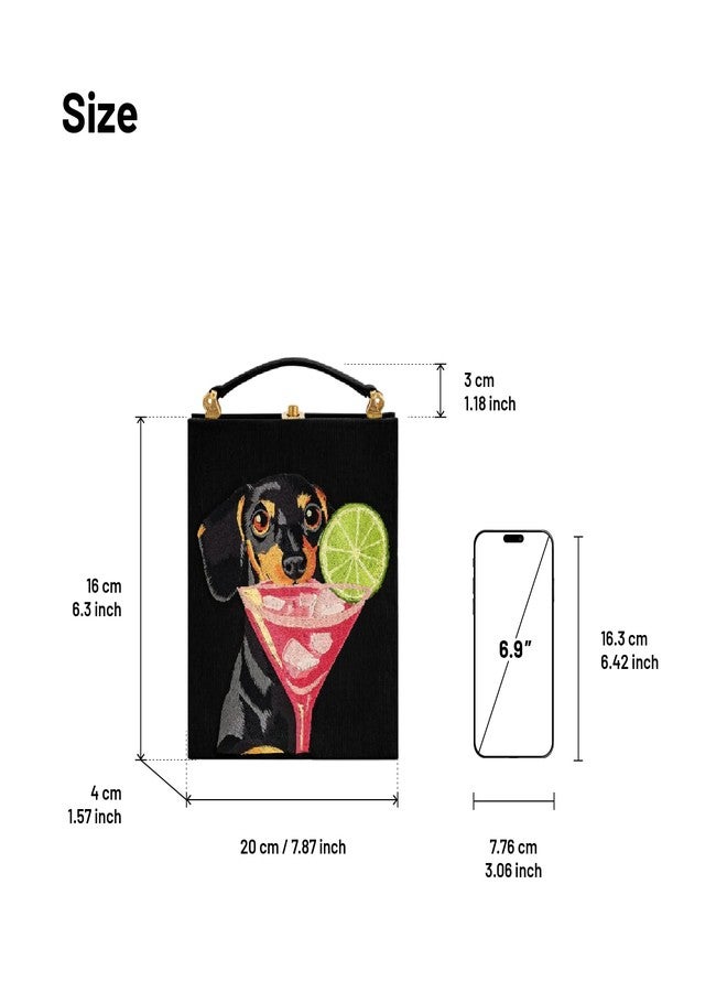 جي دبليو بي حقيبة يد نسائية من JW PEI بتصميم كتاب بنقشة جرو تايا - أسود - Image 5