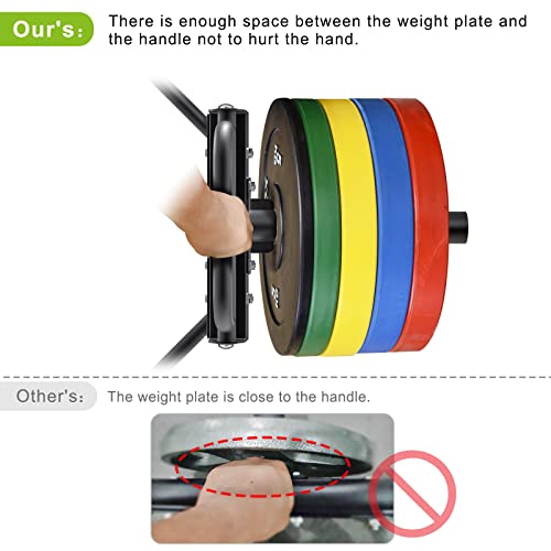 Kipika Adjustable Dumbbell to Barbell Converter - EZ Curling Bar Adapter - Versatile Weightlifting Equipment for Home Gym (B. Black Steel Sleeve) - Image 4