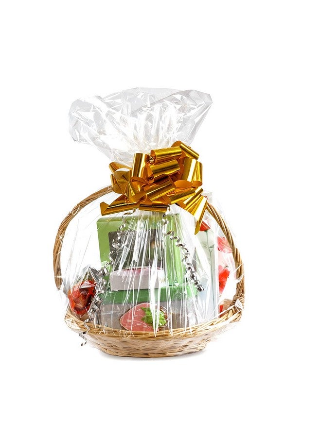 Morepack أكياس سيلوفان 16X24 بوصة 20 قطعة سيلوفان/لف سيلوفان لسلال الهدايا أكياس سلة شفافة - Image 3