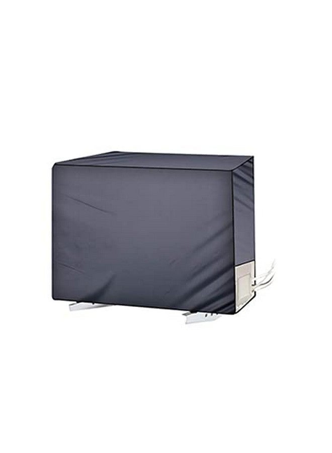Da Anushi Polyester Split Ac Cover Set Of Indoor And Outdoor Unit For 1.5 Ton Capacity Ac, Attractive Digital Prints/Dustproof/Water Resistant (Grey Flower) - Image 3