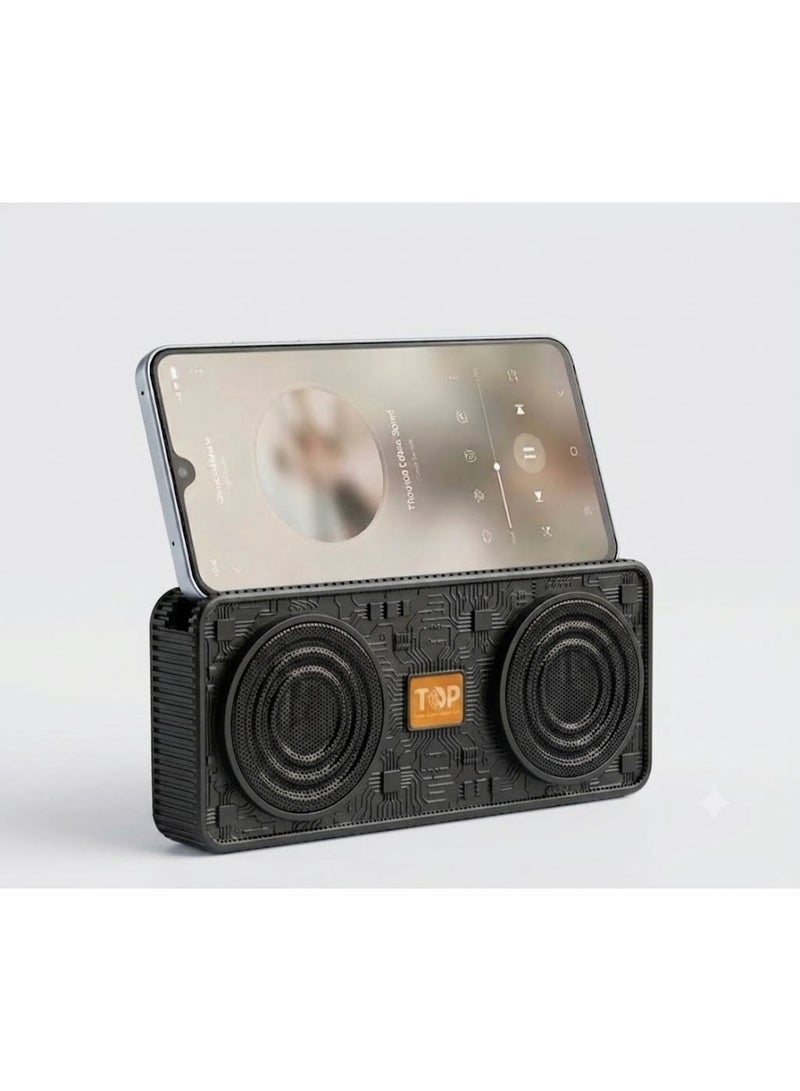 TOP T301 Portable Bluetooth Speaker with Powerful Bass, 10W, USB, AUX, and TF Card Connectivity – Wireless Hi-Fi Speaker - Image 1