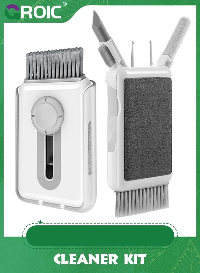 GROIC White Cleaner Kit for Airpod, Keyboard Cleaner for Laptop, MacBook, Screen Cleaner with Microfiber Cloth, Multifunctional Cleaning kit for Keyboard/Earphone/Smartphone/Tablet  - Image 1