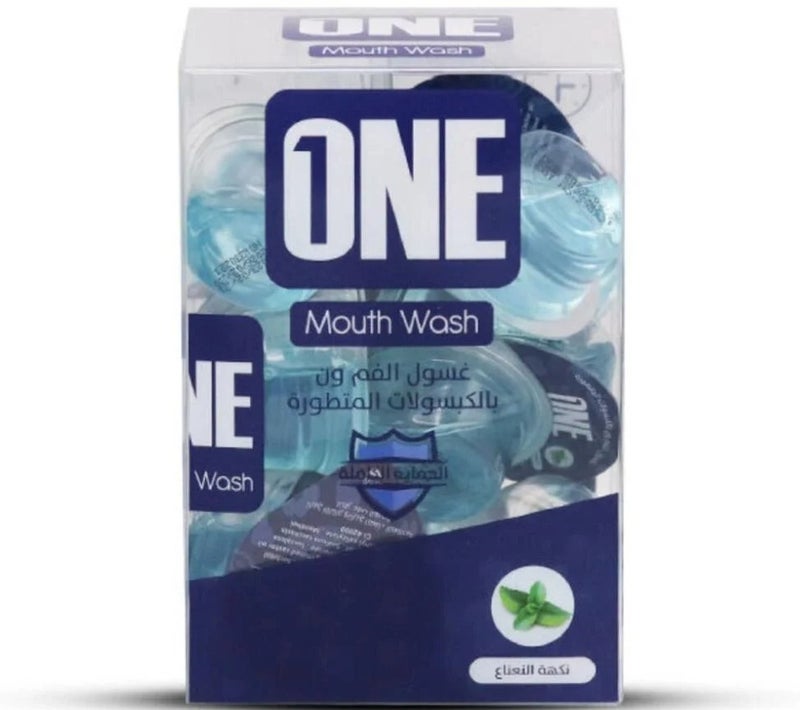 One Advanced capsule mouthwash with mint flavor - 20 capsules x 15ml - Image 1
