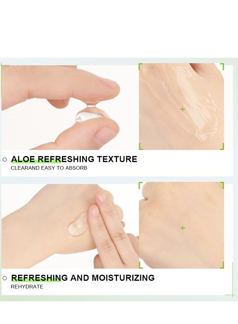 Kormesic جل الصبار العضوي ، جل الصبار للوجه ، سريع الامتصاص يرطب بعمق جل الصبار النقي ، مرطب بعمق ، مغذي بعد العناية بالبشرة من الشمس ، مرطبات الجسم بعد التعرض للشمس ، جل مهدئ 200 مل - Image 5