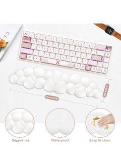 Cloud Keyboard Wrist Rest 16.9 Inch Extended Wrist Rest Ergonomic Memory Foam With Non Slip Base For Typing Pain Relief Office Gaming Computer Laptop Desk White - pzsku/Z23FBEAF557C3A1B2C62CZ/45/_/1740916446/8f92ae4d-e571-4d4b-90ad-40b66835a2c9