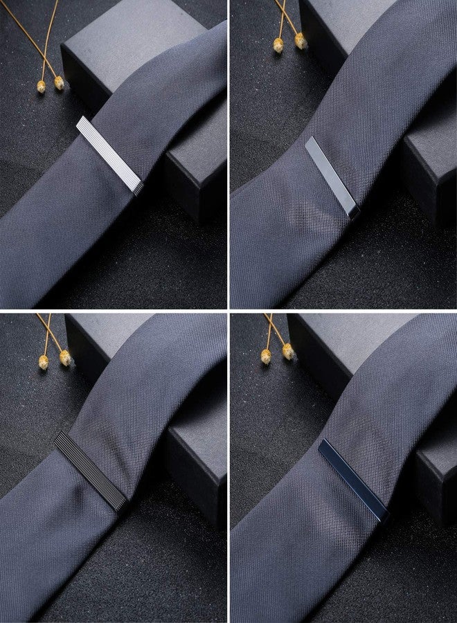 JOERICA 10 Pcs Tie Clips Set for Men Tie Bar Pin Clips Set for Regular Ties Necktie Wedding Business Clips With Gift Box - Image 5