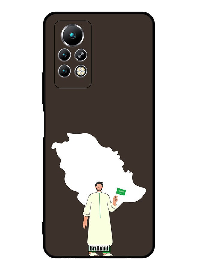 Brilliant غطاء حماية لجهاز انفينيكس نوت 11 برو مع خريطة المملكة العربية السعودية - Image 1