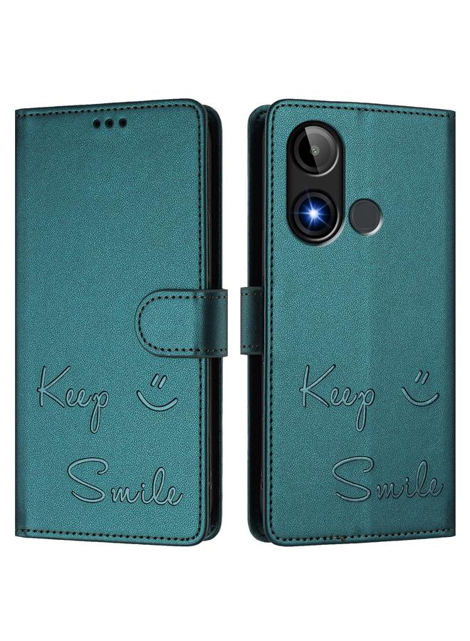 S-TOP Case For BLU C9 Smile Embossing RFID Leather Phone Case - Image 3