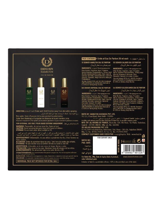Denver Exclusive Collection Set of 4 Perfumes (Window) 20ml*4 - Image 2