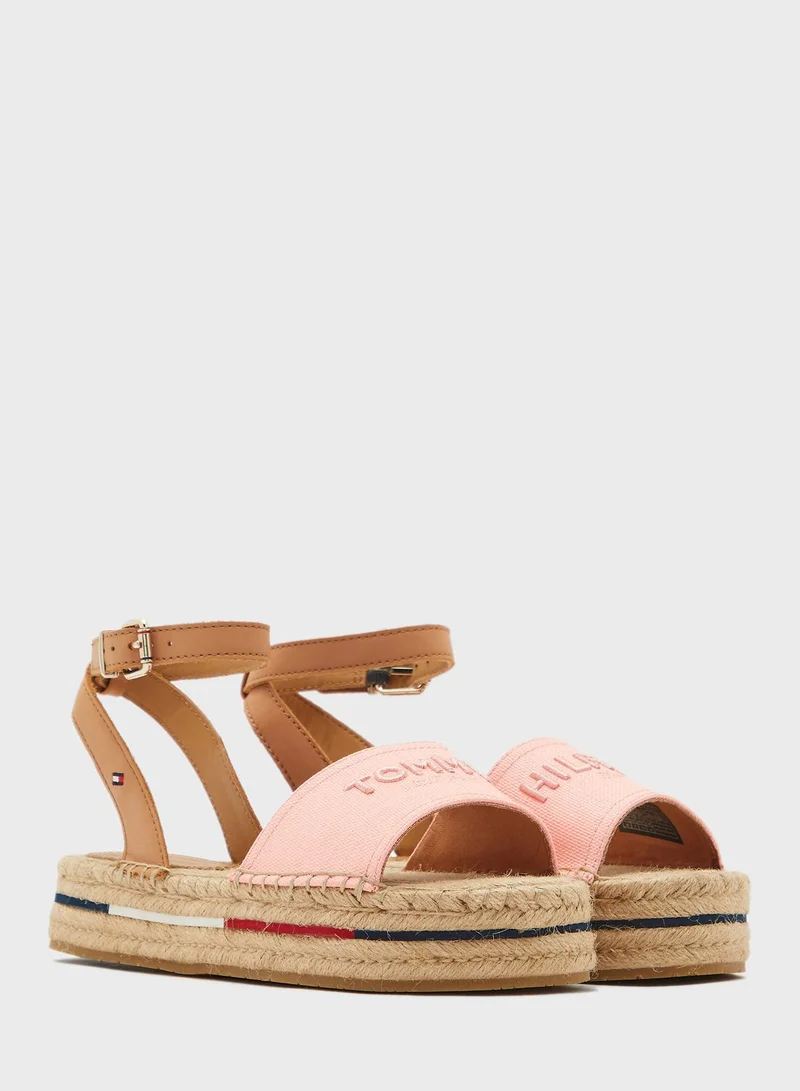 TOMMY HILFIGER Tropical Fade Opened Flat Sandal