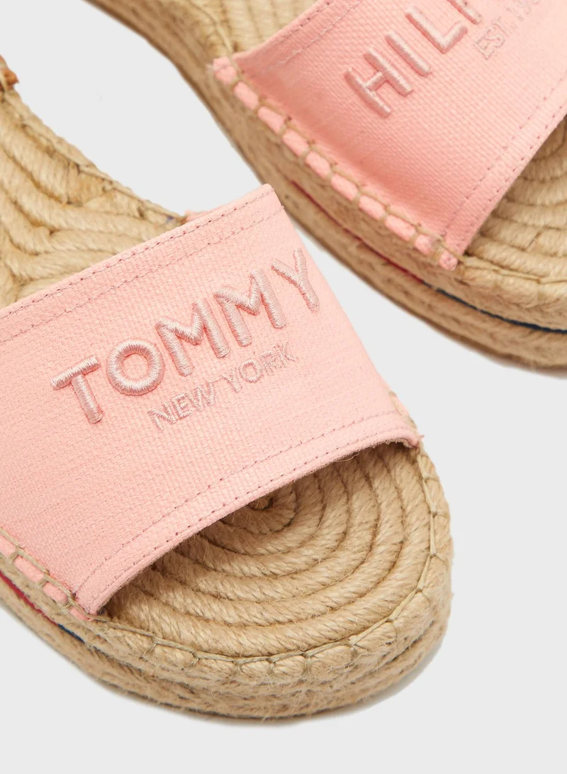 TOMMY HILFIGER Tropical Fade Opened Flat Sandal
