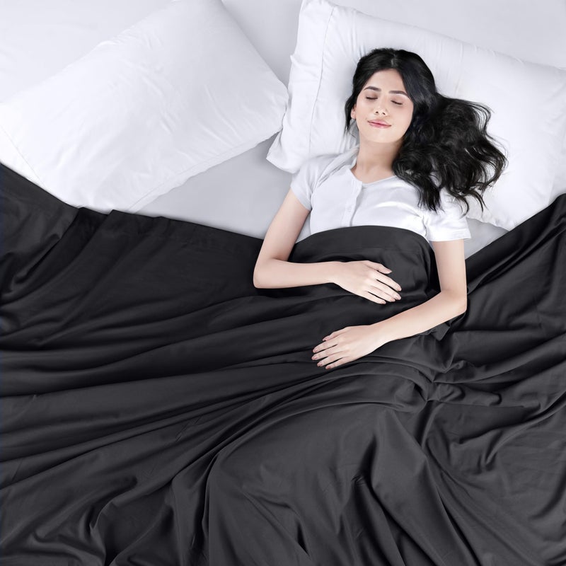 يوتوبيا بيدينج يوتوبيا الفراش صفائح مسطحة - حزمة من 6 - نسيج الألياف الدقيقة الناعمة - أوراق أعلى تقلص وتتلاشى مقاومة - رعاية سهلة (الملك الأسود) - Image 3