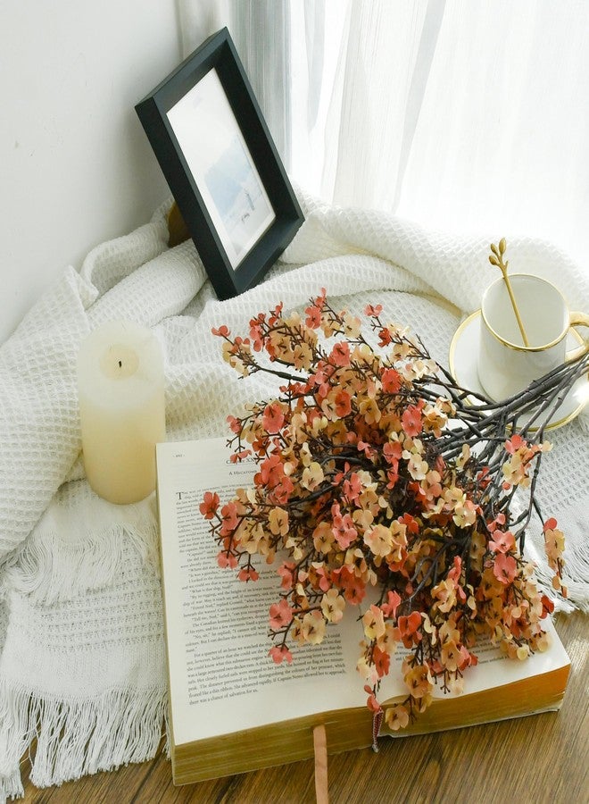 Mandy's 6pcs Beige Brown Artificial Flowers Silk Babys Breath Gypsophila 18.7" for Home Kitchen Decor New Year Spring - Image 3