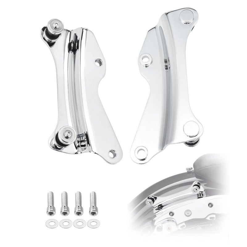 PBYMT 4 Point Docking Hardware Kit Chrome Compatible for Harley Davidson Road Glide Road King Street Glide Electra Glide 20142024