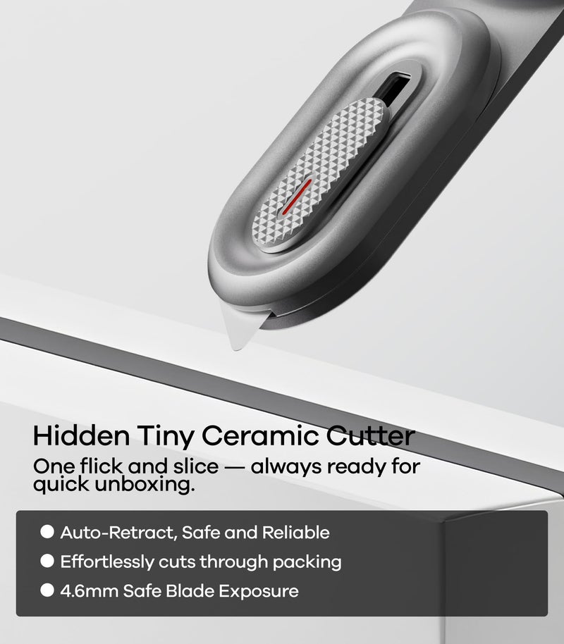 Aulumu G05 Air for MagSafe Grip Stand | Rotation Angle Adjustment | Aluminium Alloy Ultra Light & Ultra Thin | with Box Opener - Black - Image 4