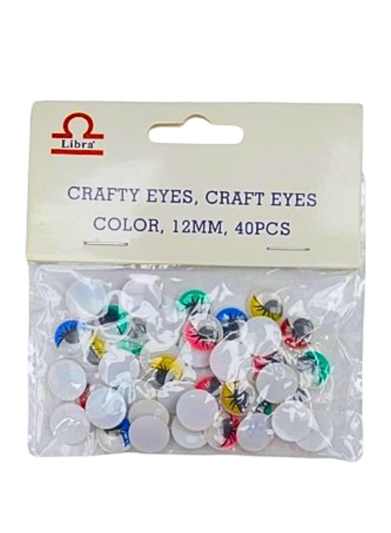 Libra CRAFTY EYES CRAFT EYES COLOR 12MM 40PCS - Image 2
