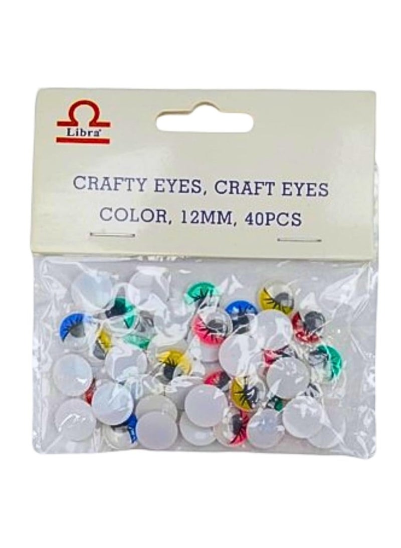 Libra CRAFTY EYES CRAFT EYES COLOR 12MM 40PCS - Image 3